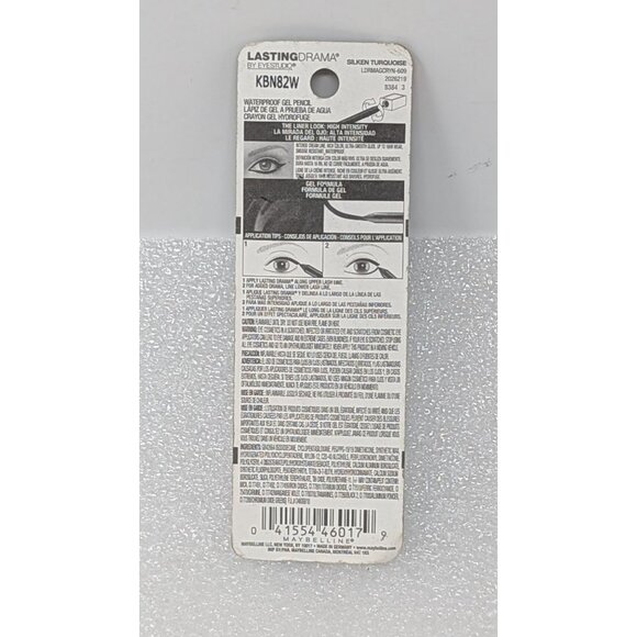 Maybelline Lasting Drama Waterproof Gel Pencil Eyeliner Silken Turquoise 609 - Picture 2 of 2